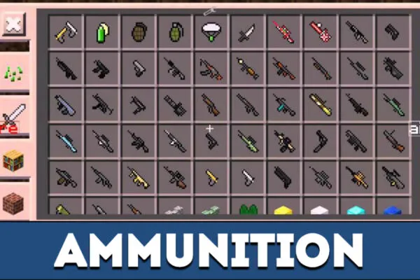 Ammunition in MCPE