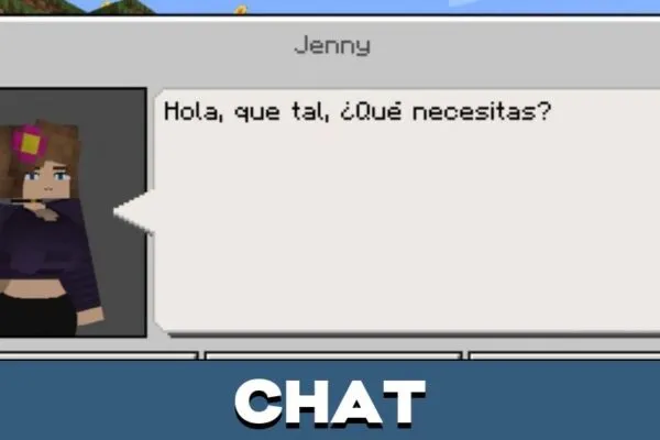 Chat from Мод Girlfriend для Minecraft PE