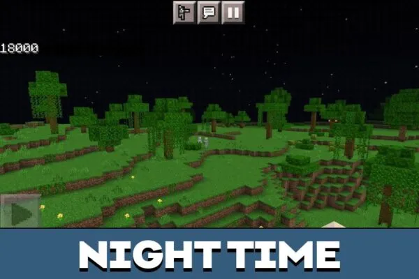 Night Time from Full Bright Texture Pack for Minecraft PE