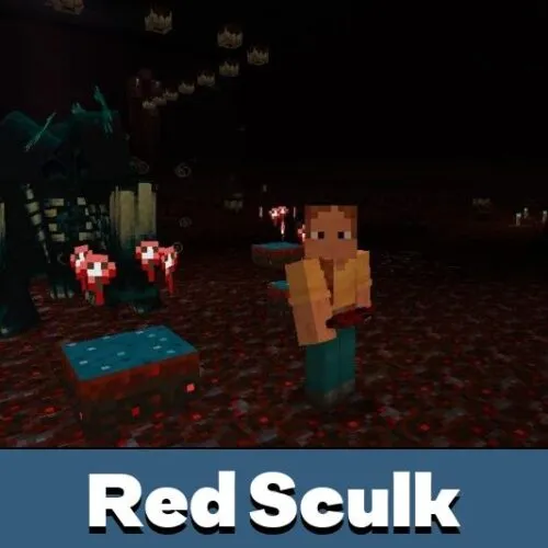 Red Sculk Map for Minecraft PE
