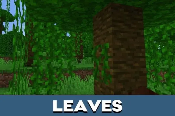 Leaves from Текстур пак Better Sounds для Minecraft PE