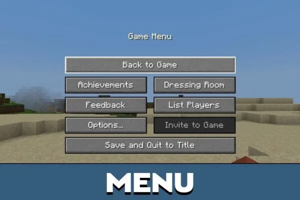 Menu from Текстур пак VDX Java UI для Minecraft PE
