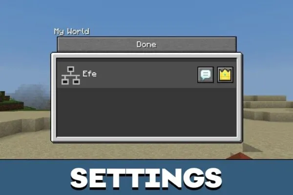Settings from Текстур пак VDX Java UI для Minecraft PE