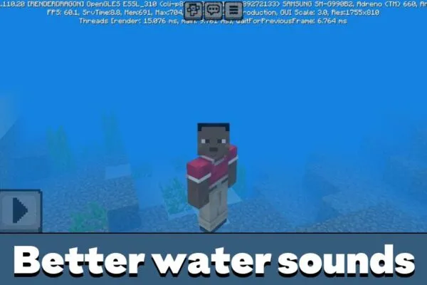 Water from Текстур пак Better Sounds для Minecraft PE