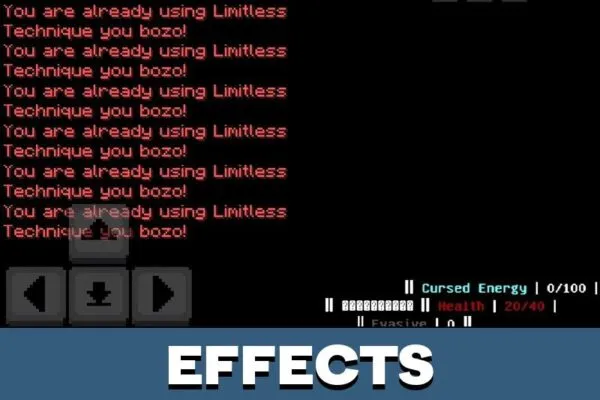 Effects from Мод Jujutsu Awakening для Minecraft PE