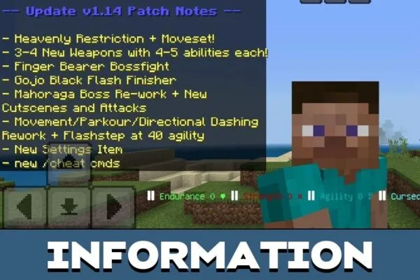 Information from Мод Jujutsu Awakening для Minecraft PE