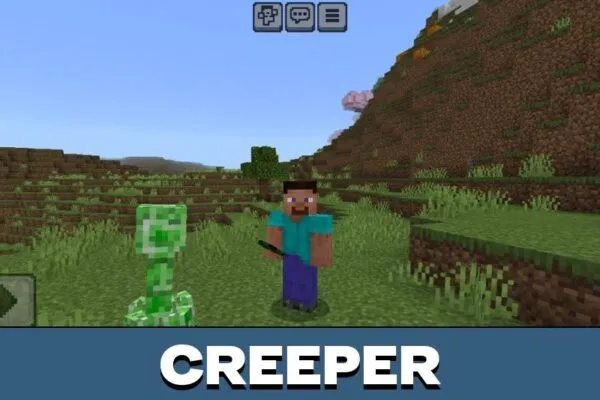 Creeper from Fresh Animation Texture Pack for Minecraft PE