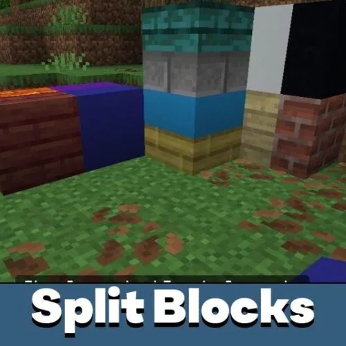 Split Blocks Mod for Minecraft PE