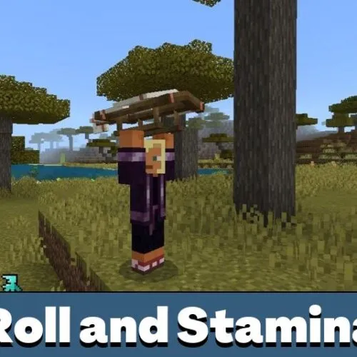 Roll and Stamina Mod for Minecraft PE