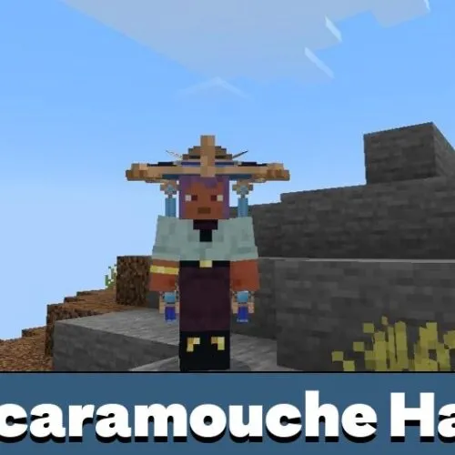 Scaramouche Hat Texture Pack for Minecraft PE