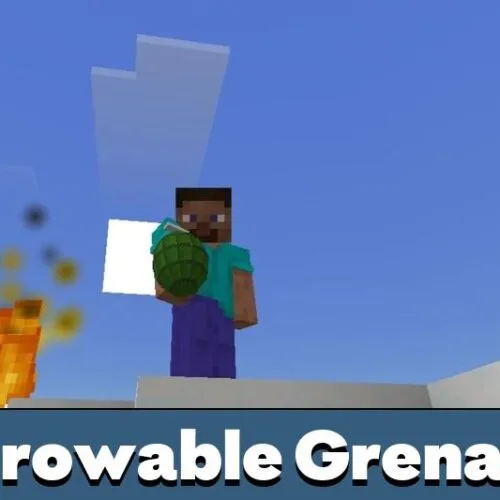Throwable Grenades Mod for Minecraft PE