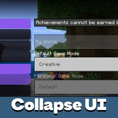 Collapse UI Texture Pack for Minecraft PE