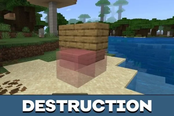 Destruction from Мод Effortless Building для Minecraft PE