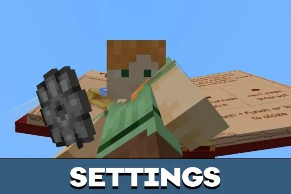 Settings from Мод Furniture Builder для Minecraft PE