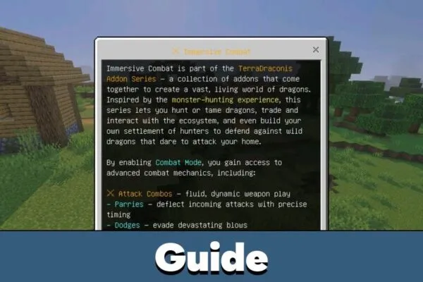 Guide from Мод Epic Fight для Minecraft PE