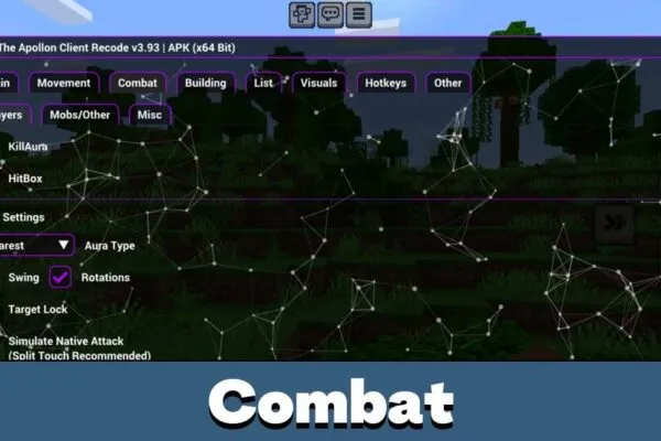 Combat from Чит Apollon для Minecraft PE