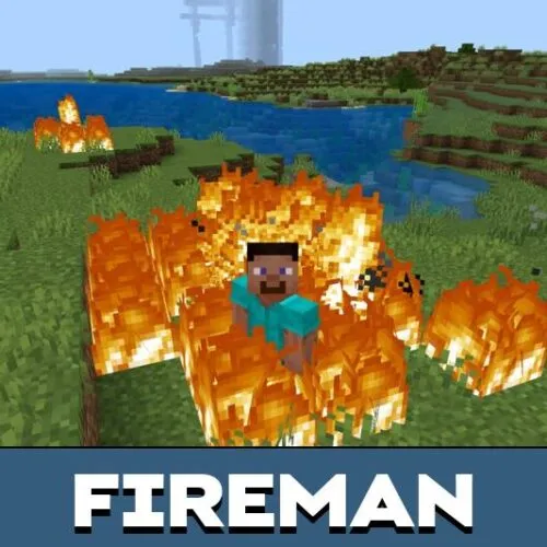 Fireman Mod for Minecraft PE