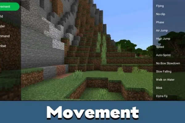Movement from Чит Toolbox для Minecraft PE