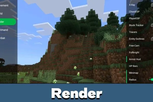 Render from Чит Toolbox для Minecraft PE