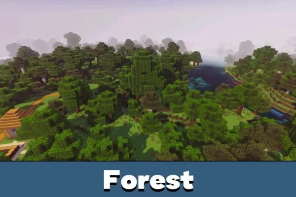 Forest from Шейдер Prizma для Minecraft PE