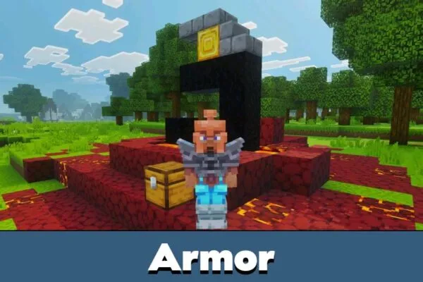 Armor from Action and Stuff Texture Pack 1.11.1 for Minecraft Bedrock