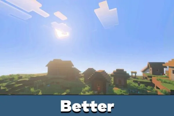 Better Шейдеры Vibrant Visuals для Minecraft PE