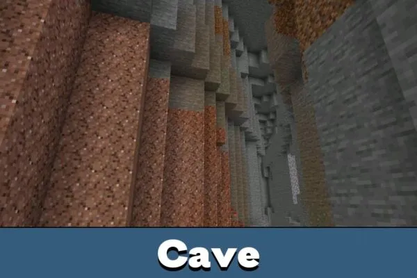 Cave from Full Bright Texture Pack Minecraft PE