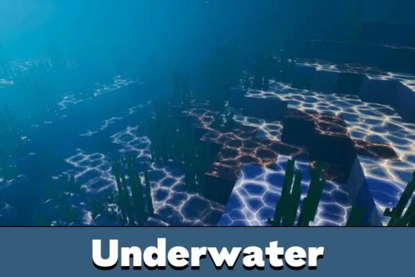 Underwater from Revolution Vibrant Visuals Shader Minecraft PE