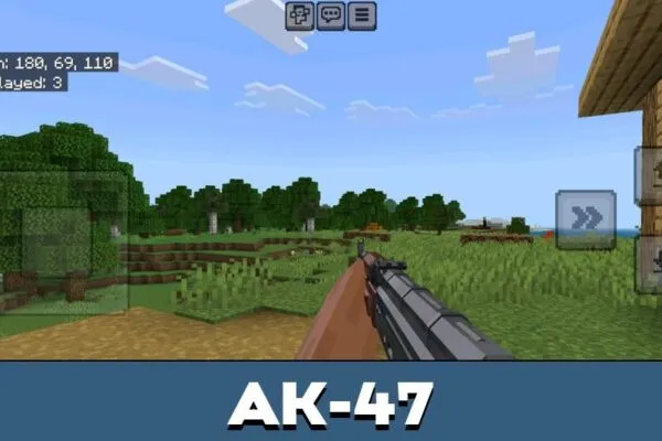 Ak-47 from Мод TACZ для Майнкрафт PE