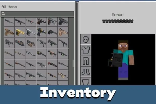Inventory from Мод TACZ для Майнкрафт PE