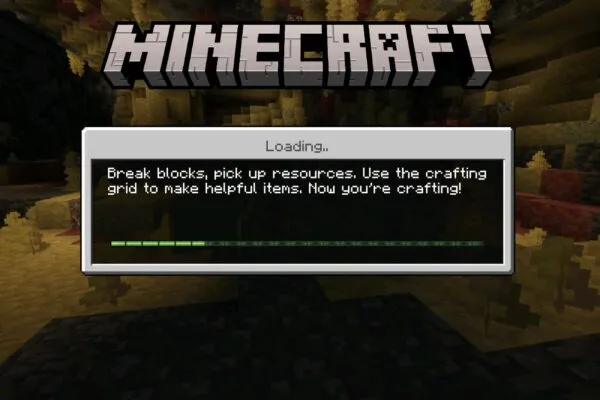 Minecraft 26.33 apk loading