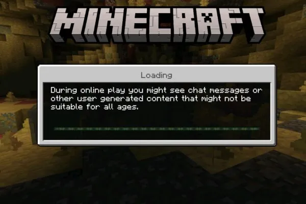 Minecraft 26.44 apk loading