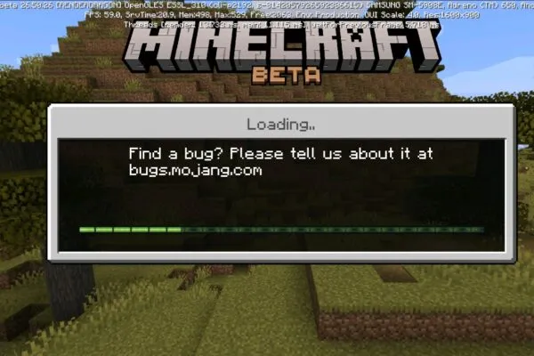 Minecraft 26.50.26 apk loading