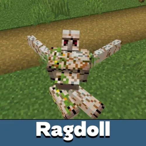 Real Ragdoll Mod for Minecraft Bedrock